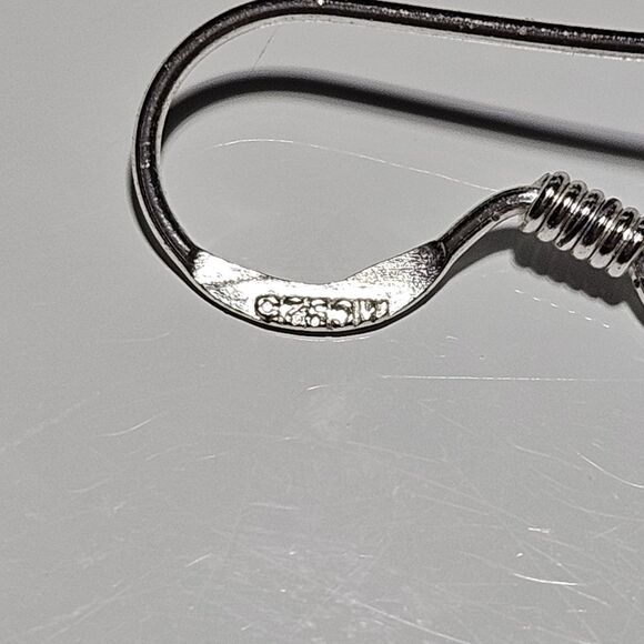 **Final Sale** MO Celtic Twirl Dainty Weave Sterling 925 French Wire Hook Dangle - Picture 13 of 13